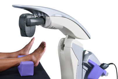 Robotic M7 MLS Laser Therapy treating the foot and ankle