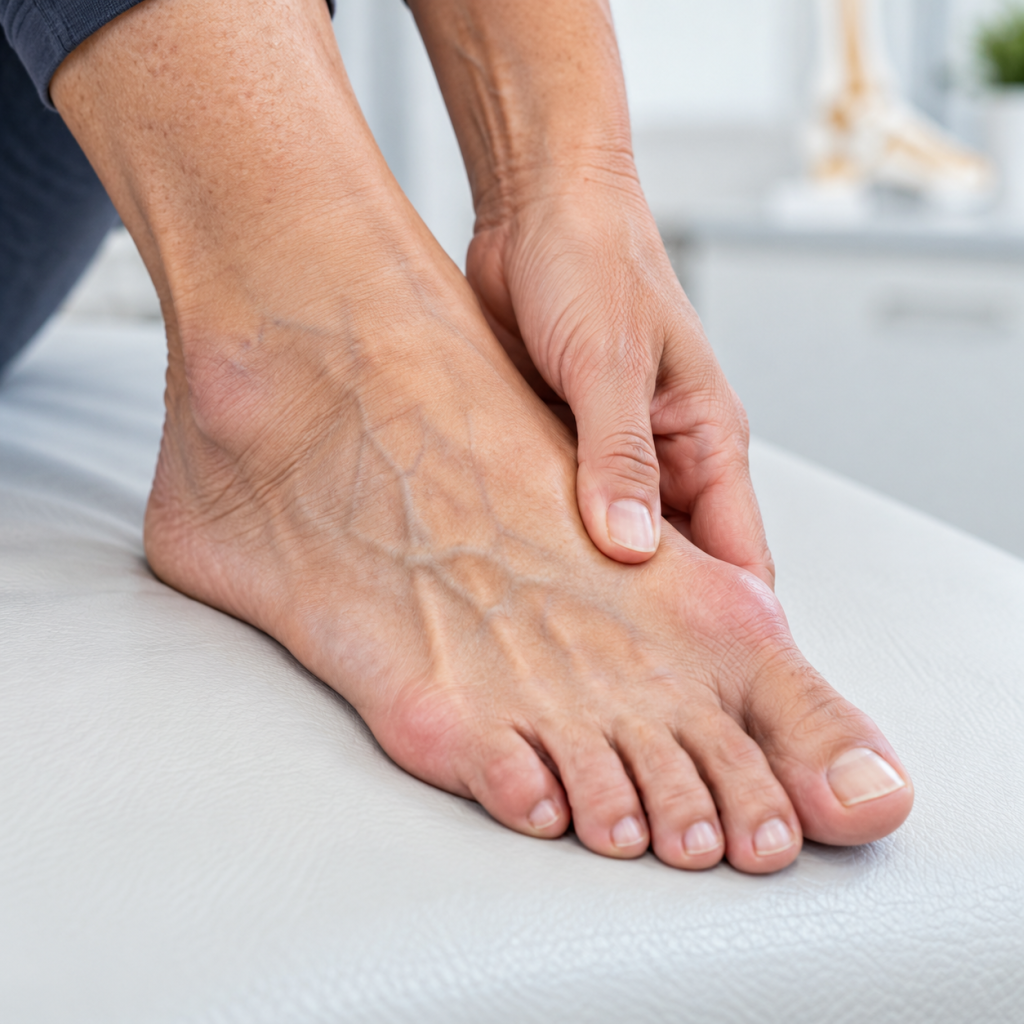 Arthritis affecting the joints of the foot