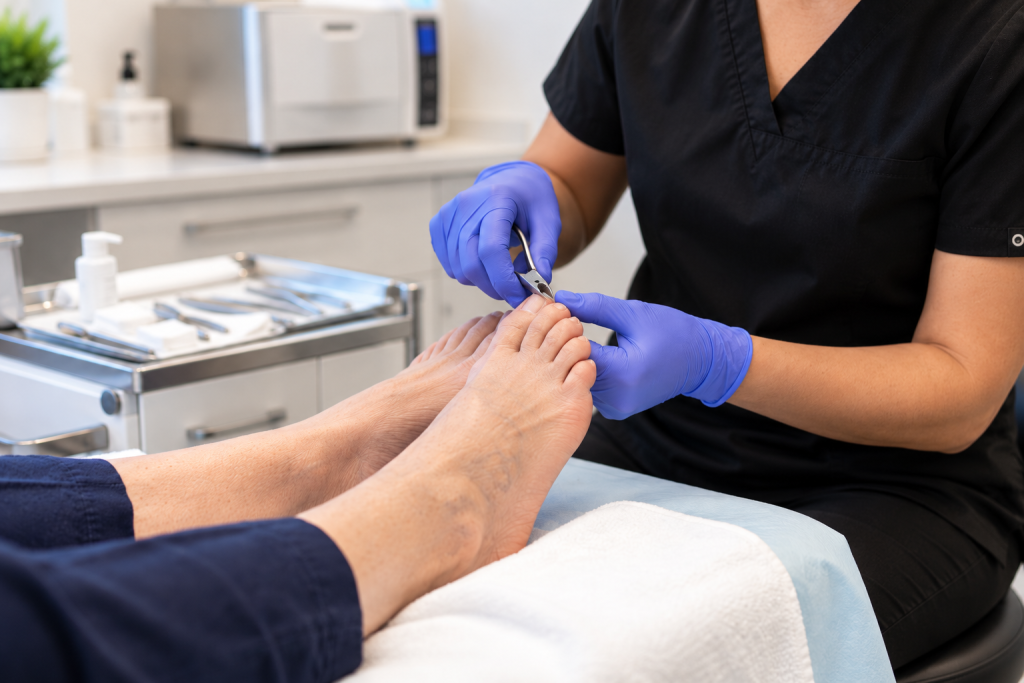 Medical pedicure service in Calgary at Alberta Family Podiatry